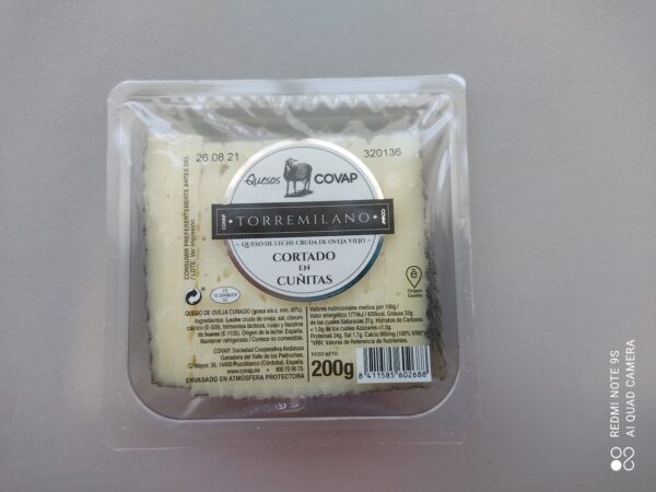 "TORREMILANO" MATURED RAW SHEEP MILK CHEESE 200gr